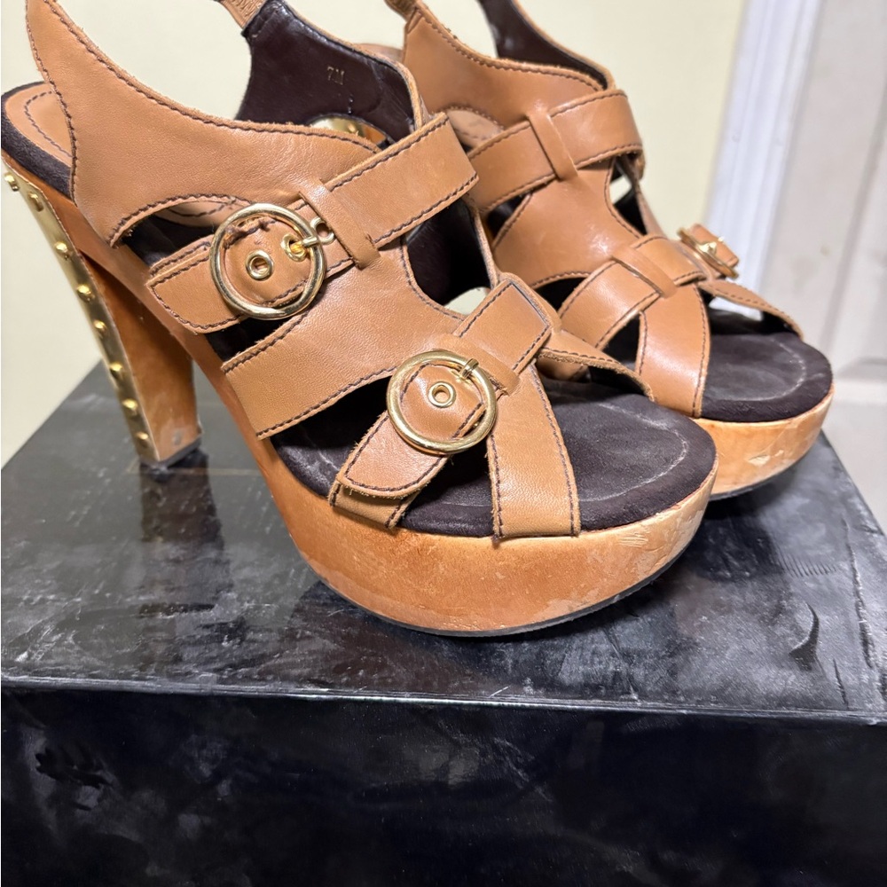 Colin Stuart Brown Platform Heels